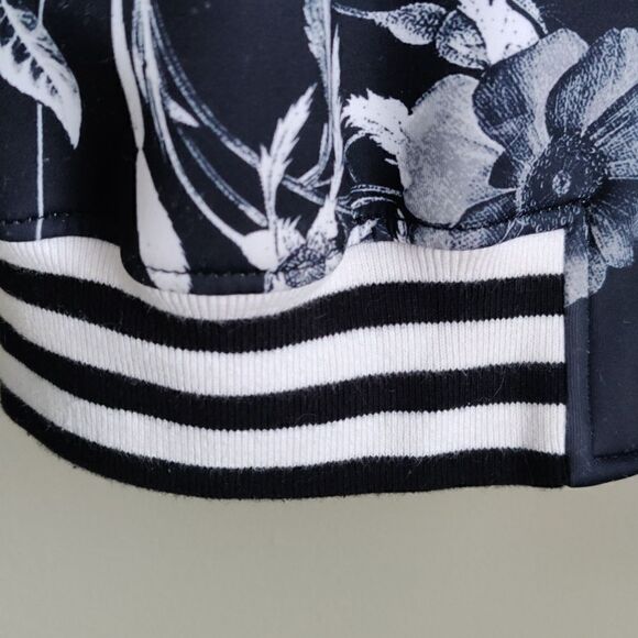 The Fifth Label long floral//stripe bomber jacket - Picture 6 of 10